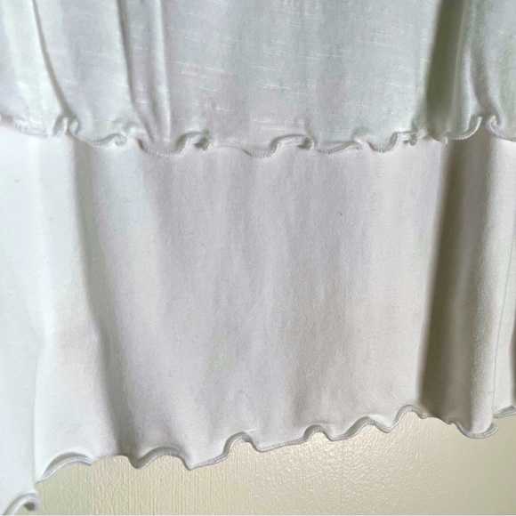 Studio West White Mixed Lace Jersey Knit Tank Top Size 2X - Picture 8 of 11